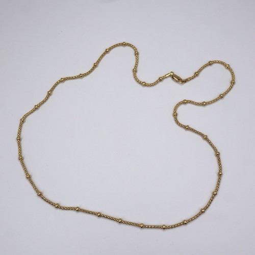 9ct yellow gold satellite link - yellow,
