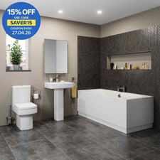 Modern Bathroom Suite Double