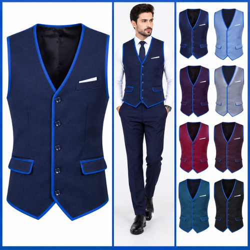 Men suit vest sleeveless - men's,