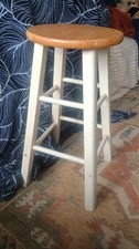 Pine Top  Wooden Stool / Round