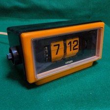 Vintage Citizen Flip Clock Digital Alarm Clock Unique Retro Style USED #0384