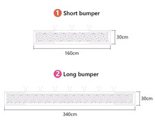 Breathable Mesh Cot Bumper 2Pcs Crib Rail Cover for Baby – Triangle Design
