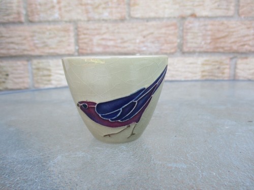 Moorcroft saki cup bird - cup,