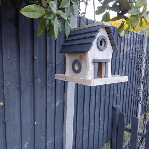 Wooden garden hanging - wooden, bird
