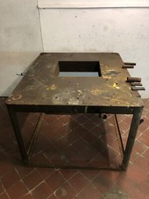  VINTAGE HEAVY DUTY WELDING FABRICATION STEEL BENCH TABLE DESK