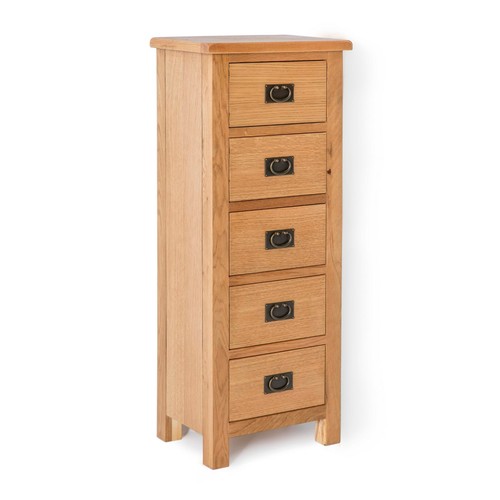 Surrey oak tallboy chest - oak, of
