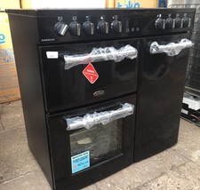 Belling 444411817 Farmhouse 90E 90cm Electric Range Cooker, Black    (10808)