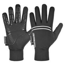 AF Equestrian Waterproof Winter Horse Riding Thermal Warm Gloves Aqua Guard Blck