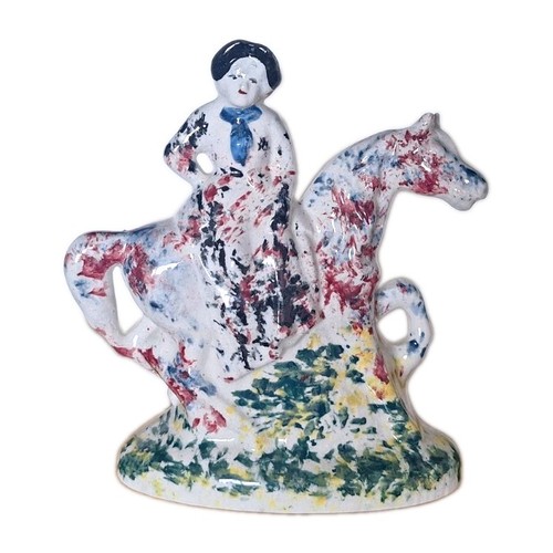 Spongeware figure woman - of, a