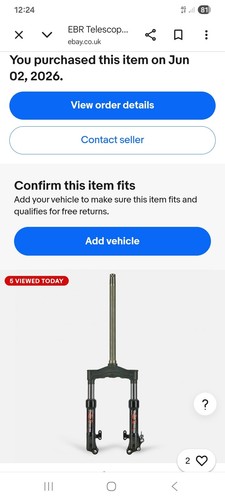 Erb racing forks piaggio - forks,
