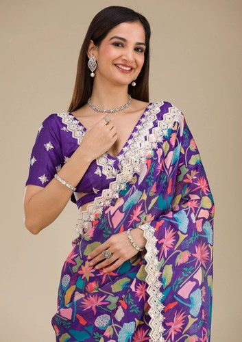 Latest party wear saree - latest,