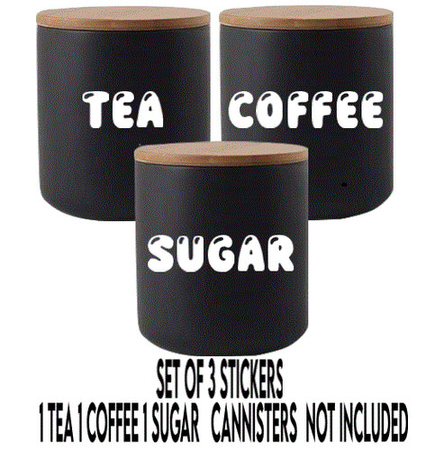 Coffee tea sugar vinyl - coffee, decals