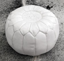 MOROCCAN WHITE HAND STITCHED