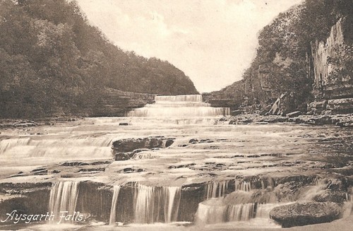 Aysgarth falls postcard - , ref