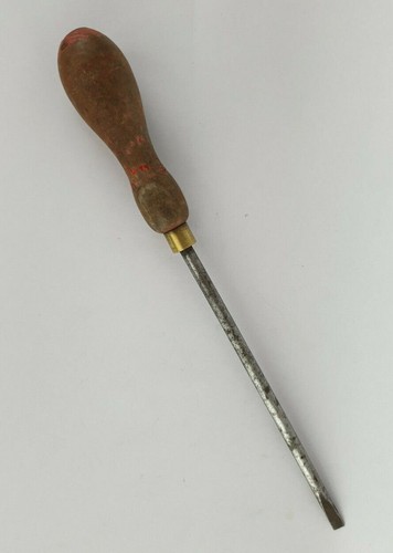 Vintage wooden handled slotted - vintage,