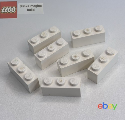 Lego vintage white 1x3 - white,