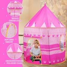 Kids Princess Castle Tent Pink