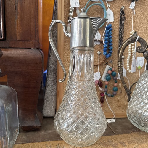 Glass claret jug - claret, decanter