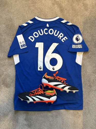 Doucoure everton match worn - everton,
