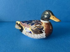 Royal Crown Derby Porcelain Duck Paperweight
