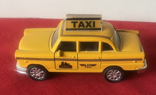 Diecast car taxi yellow - car,