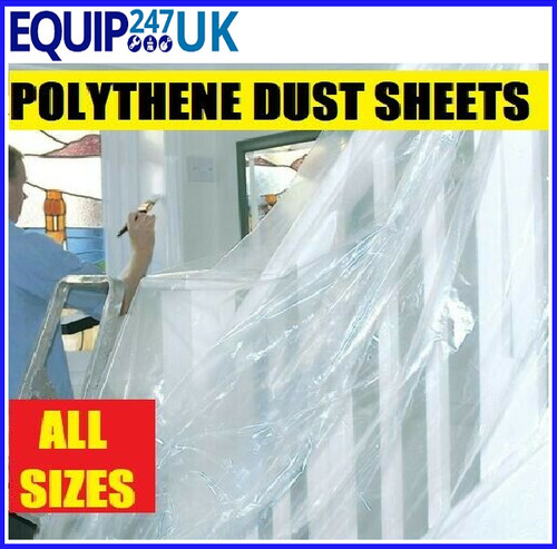 Large clear polythene dust - large,