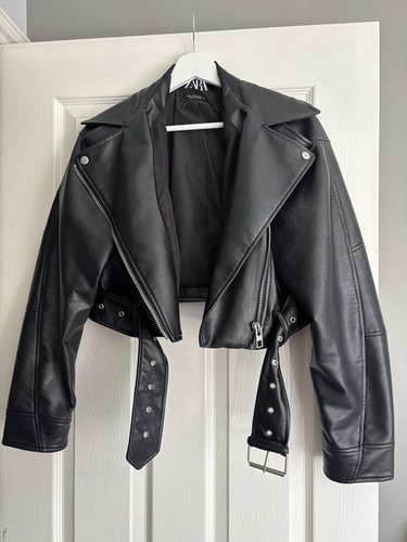 Zara women faux leather - faux,