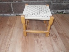 Vintage Pine  Wooden Stool  /