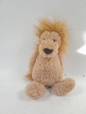 Jellycat Collectable Medium Plush Bashful Lion Soft Toy 11" Tall Pre-Loved