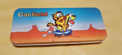 Vintage garfield pencil - vintage, tin