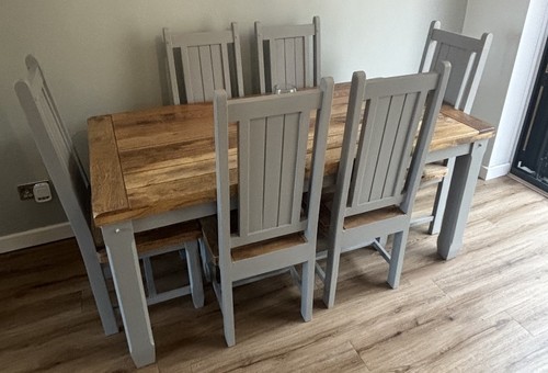 Solid chunky wood table 6 - solid,
