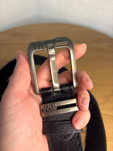 Hugo boss vintage leather belt - vintage,