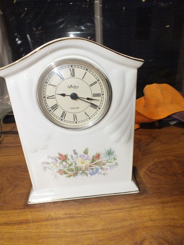 Aynsley china mantle clock - china,