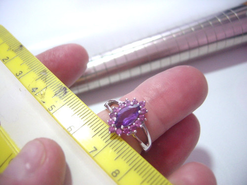 Beautiful silver ring - ring, -marquis