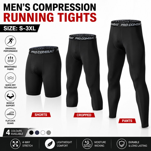 Men compression leggings - men's, for