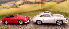 Brumm Diecast 1:43  R117 PORSCHE 356 Roadster 1950 plus Porsche 356 coupe