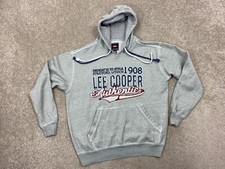 Vintage Lee Cooper Hoodie Mens M Pullover Retro Pit-pit 22"