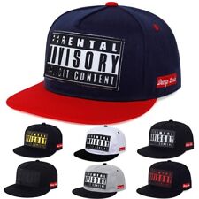Men Women Baseball Cap Snapback Flat Peak Letters Fashion Hip Hop Rap Sports Hat