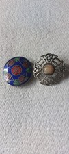 2 Celtic broaches , 1x