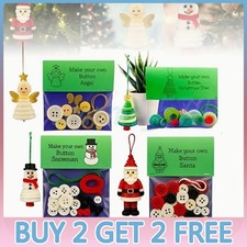 DIY Button Snowman Ornament