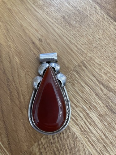 Carnelian gemstone pendant - carnelian,