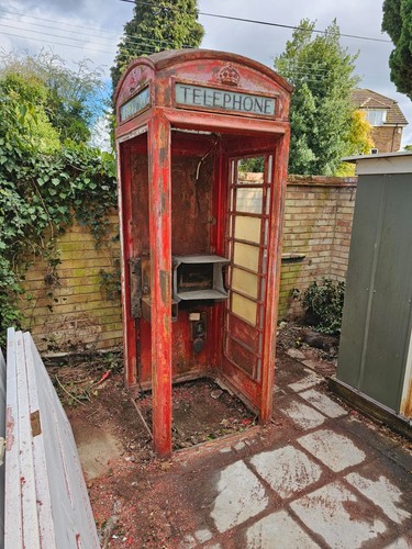 Red telephone box - red,