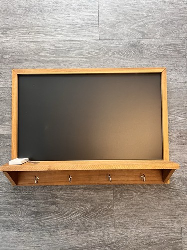 Chalkboard with hooks 45 x - chalkboard,