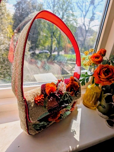 Mirasol beaded sacred garden - "sacred, garden"