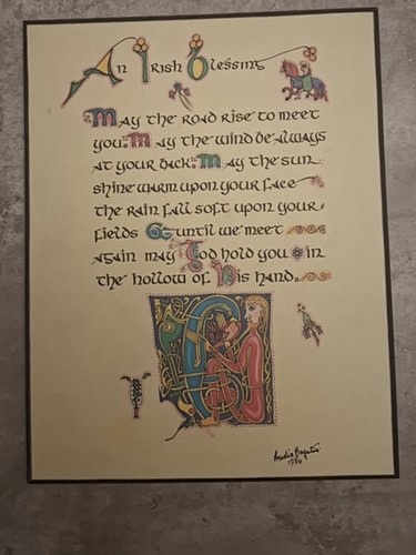 Irish blessing wooden - irish,