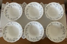 SIX DUCHESS TRANQUILITY BONE CHINA CEREAL/SOUP DISHES