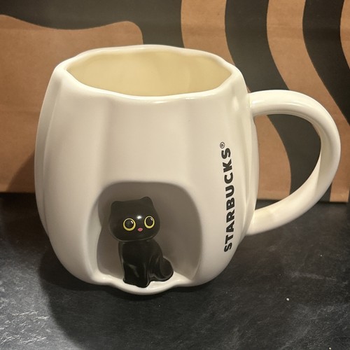 Starbucks peep black cat - black,