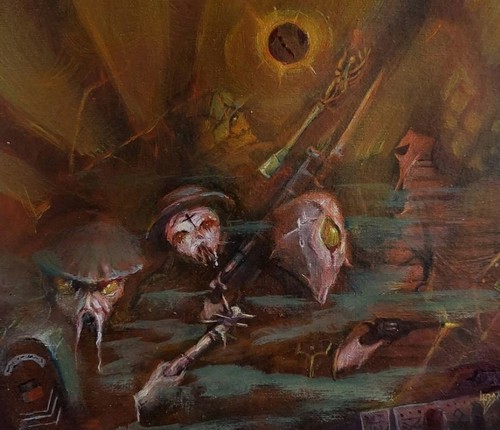 Raiders original oil painting - original,