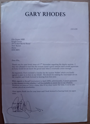 Original hand signed - signed, letter