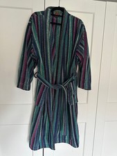 Missoni Rare Luxury house Dressing Gown robe Size Large L green purple Colours